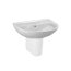 Laufen Pro B Umywalka wisząca 60x48x16,5 cm bez otworu na baterię, biała H8109520001091 - zdjęcie 1