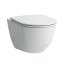 Laufen Pro Zestaw Toaleta WC 49x36 cm Rimless bez kołnierza z deską wolnoopadającą Slim biały H8209650000001+H8989660000001 - zdjęcie 7