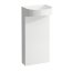 Laufen Sonar Umywalka przyścienna 41x38x90 cm bez przelewu bez otworu na baterię z korkiem biała H8113410001121 - zdjęcie 1