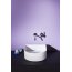Laufen Sonar Umywalka nablatowa 34x34x13 cm z korkiem ceramicznym, bez przelewu, bez otworu na baterie, ryflowana, biała H8123410001121 - zdjęcie 2