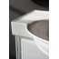 Laufen The New Classic Umywalka wisząca lub meblowa z 3 otworami na baterię 120x48 cm z przelewem i szkliwieniem LCC biała H8138584001081 - zdjęcie 5