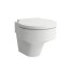 Laufen Val Zestaw Toaleta WC podwieszana 53x39 cm Rimless bez kołnierza z deską wolnoopadającą biały H8202810000001+H8942810000001 - zdjęcie 29