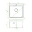 Laveo Besos Zlewozmywak stalowy jednokomorowy 49x48 cm inox len SLB310T - zdjęcie 3