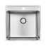 Laveo Besos Zlewozmywak stalowy jednokomorowy 49x48 cm inox szczotkowany SLB010T - zdjęcie 1