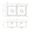Laveo Marmara Zlewozmywak stalowy dwukomorowy 78x48 cm inox SAM020T - zdjęcie 3