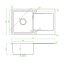 Laveo Marmara Zlewozmywak stalowy jednokomorowy 76x44 cm inox SAM011T - zdjęcie 3