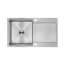 Laveo Marmara Zlewozmywak stalowy jednokomorowy 76x44 cm inox SAM011T - zdjęcie 1