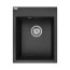 Laveo Monchichi Zlewozmywak granitowy jednokomorowy 50x39 cm czarny SBO_710Y - zdjęcie 1