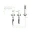 Laveo Pola Bateria nawannowa 3-otworowa chrom BAP_013D - zdjęcie 2