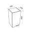 Lavita Basic Barato 300 Szafka łazienkowa 30x24x60 cm biały połysk 5900378314141 - zdjęcie 3