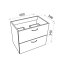 Lavita Basic Barato 600 Szafka podumywalkowa 60x39x54 cm biały połysk 5900378314448 - zdjęcie 3