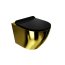 Lavita Sofi Slim Gold/Black Zestaw Toaleta WC 49x36.5 cm + deska wolnoopadająca Złoty/Czarny 5900378319146 - zdjęcie 1