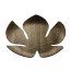 Legnoart Taca ozdobna z orzecha włoskiego 40,5x41 cm, brązowa FT-11 - zdjęcie 1