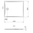 Marmite BR Brodzik prostokątny 120x100 cm biały 631291123003 - zdjęcie 2
