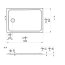 Marmite BR Brodzik prostokątny 120x80 cm biały 625421123003 - zdjęcie 3
