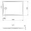 Marmite BR Brodzik prostokątny 130x90 cm biały 631290133003 - zdjęcie 2