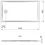 Marmite BR Brodzik prostokątny 160x90 cm biały 631290163003 - zdjęcie 2