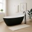 Marmite Rita Wanna wolnostojąca 157x71cm czarna matowa 601180061050 - zdjęcie 2