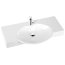 Marmorin Carme 98 Umywalka z otworem 98x55 cm biała PU012010980 - zdjęcie 1