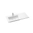 Marmorin Lira 900 Umywalka wpuszczana w blat lewa 90x39cm biała PU054040902 - zdjęcie 1