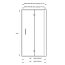 Massi Case Drzwi prysznicowe 80x185 cm z powłoką Easy Clean, profile chrom szkło przezroczyste MSKP-FA920-80 - zdjęcie 2