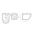 Massi Decos Matt Coffee Bidet podwieszany 55x36 cm kawa mat MSB-31673-MC - zdjęcie 2