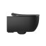 Massi Molis Black Toaleta WC podwieszana 54x35 cm Rimless bez kołnierza z deską wolnoopadającą Slim czarny półmat MSM-0013RIMSLIM-MB - zdjęcie 4