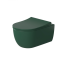 Massi Molis Green Zestaw Toaleta WC 54x35 cm bez kołnierza + deska wolnoopadająca zielony półmat MSM-0013RIMSLIM-GR - zdjęcie 1
