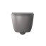Massi Molis Grey Toaleta WC podwieszana 54x35 cm Rimless bez kołnierza z deską wolnoopadającą Slim szary półmat MSM-0013RIMSLIM-MG - zdjęcie 3