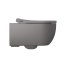 Massi Molis Grey Toaleta WC podwieszana 54x35 cm Rimless bez kołnierza z deską wolnoopadającą Slim szary półmat MSM-0013RIMSLIM-MG - zdjęcie 4