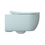 Massi Molis Ice Blue Zestaw Toaleta WC 54x35 cm bez kołnierza + deska wolnoopadająca niebieski półmat MSM-0013RIMSLIM-IB - zdjęcie 2