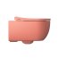 Massi Molis Salmon Toaleta WC podwieszana 54x35 cm Rimless bez kołnierza z deską wolnoopadającą Slim różowy półmat MSM-0013RIMSLIM-MS - zdjęcie 4