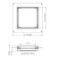 McAlpine Odpływ punktowy 21,2x21,2 cm wzór Macintosh stal nierdzewna CD150-90-BMAC - zdjęcie 2