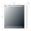 MCJ Easy Alu 01.1 Lustro ścienne 80x80 cm z oświetleniem LED MCJEASYALU01180X80 - zdjęcie 3