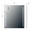 MCJ Easy Alu 02 Lustro ścienne 80x60 cm z oświetleniem LED MCJEASYALU0280X60 - zdjęcie 3