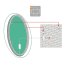 MCJ Exclusive Paolo Antico Silver Lustro ścienne 70x105 cm z oświetleniem LED stal polerowana MCJPAOLOANTICOSILVER70X105 - zdjęcie 4