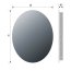 MCJ Premium Elipso Z Lustro ścienne 60x80 cm z oświetleniem LED MCJELIPSOZ60X80 - zdjęcie 3