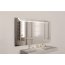 MCJ Premium Fantasy W1 Lustro ścienne 80x80 cm z oświetleniem LED stal nierdzewna szlifowana MCJFANTASYW180X80SB - zdjęcie 15
