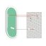 MCJ Premium Livia Lustro ścienne 50x90 cm z oświetleniem LED MCJLIVIA50X90 - zdjęcie 5