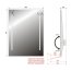 MCJ Premium Torino 2 Lustro ścienne z regulacją pochylenia 60x80 cm z oświetleniem LED MCJTORINO260X80 - zdjęcie 3