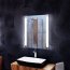 MCJ Premium Vetro Lustro ścienne 60x80 cm z oświetleniem LED MCJVETRO60X80 - zdjęcie 1