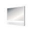 MCJ Premium Zaria Lustro ścienne z półką 100x80 cm z oświetleniem LED białe MCJZARIA100X80WH - zdjęcie 1