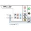 MCJ Triga L 600 Lampa na lustro 4000K aluminium TGL6/99AL/NW/IP44 - zdjęcie 3