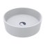 Miraggio Bergamo Umywalka nablatowa 40 cm Miramarble biały mat 0002672 - zdjęcie 1