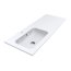 Miraggio Della 1200 L Umywalka meblowa 120,1x45,1 cm lewa biały połysk 0000911 - zdjęcie 1