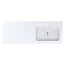 Miraggio Della 1200 R Umywalka meblowa 120,1x45,1 cm prawa biały połysk 0000912 - zdjęcie 2