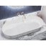 Miraggio Marta 900 Umywalka nablatowa 90x42 cm biały połysk 0000692 - zdjęcie 5
