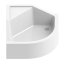 New Trendy Angus Brodzik półokrągły 80x80x29 cm, biały B-0361 - zdjęcie 1