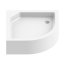 New Trendy Artus Brodzik półokrągły 80x80x21 cm, biały B-0359 - zdjęcie 1