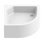 New Trendy Artus Brodzik półokrągły 80x80x29 cm, biały B-0363 - zdjęcie 1